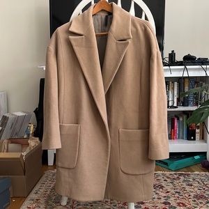 Topshop slouchy wool coat